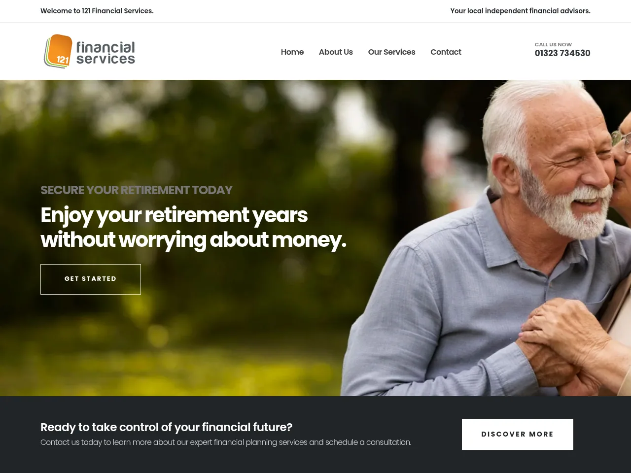 121 Financial Services website preview