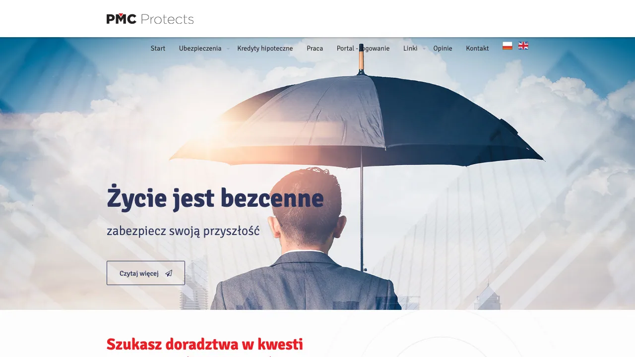 PMC Protects website preview