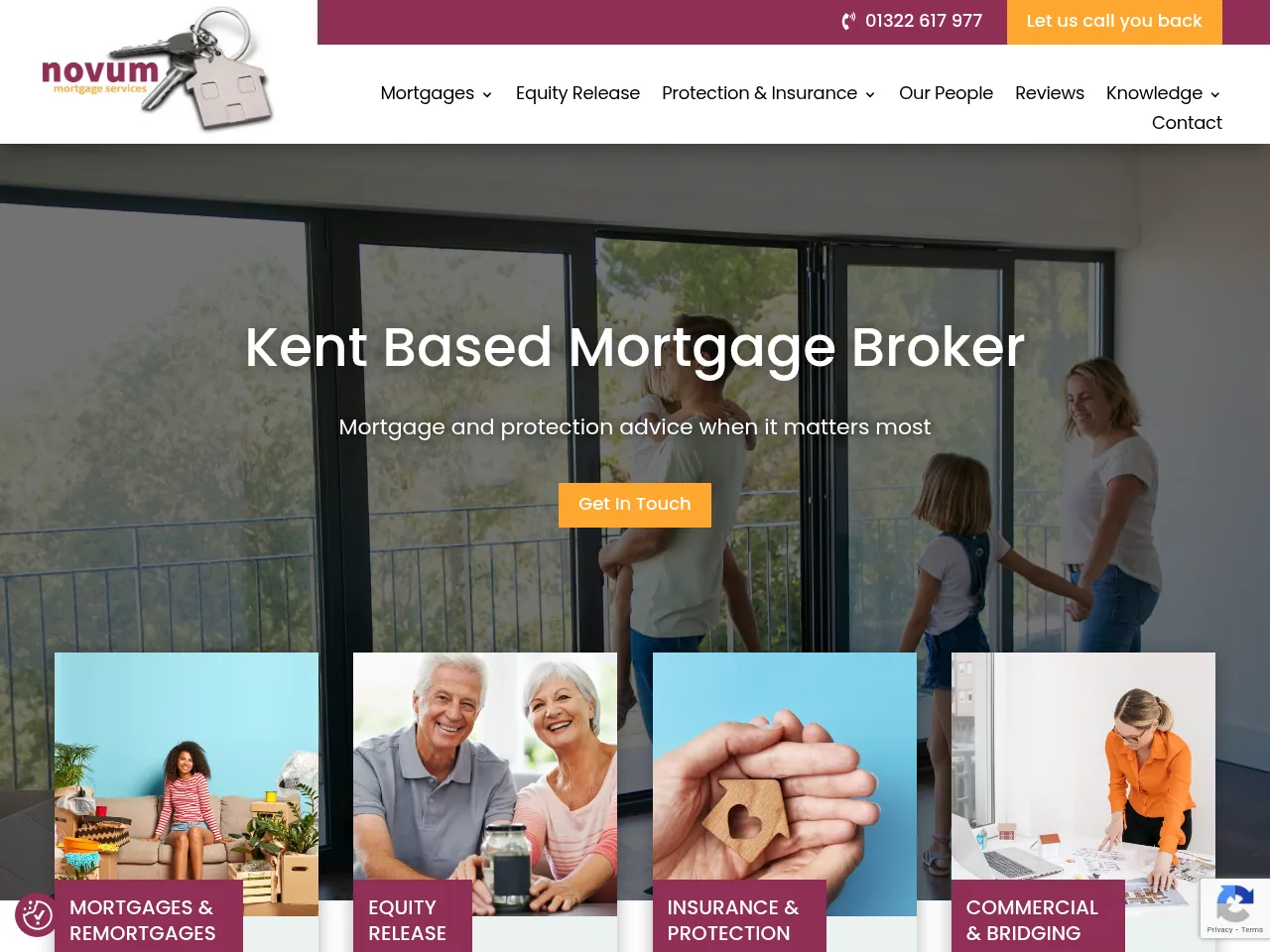 Kent Based Mortgage Broker website preview