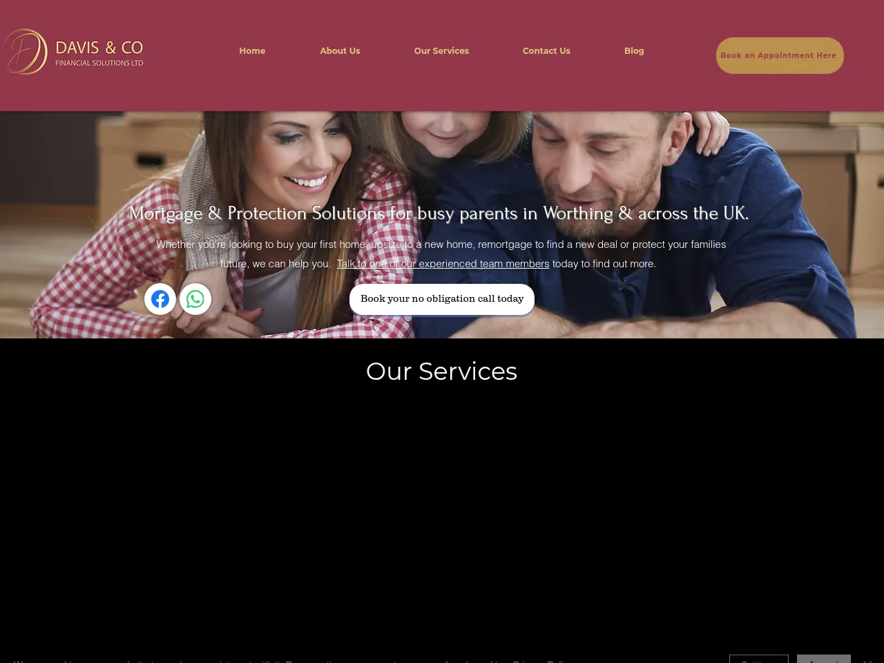 Davis & Co Financial Solutions website preview