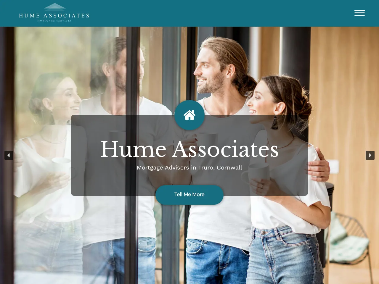 Hume Associates Mortgage Advisers website preview