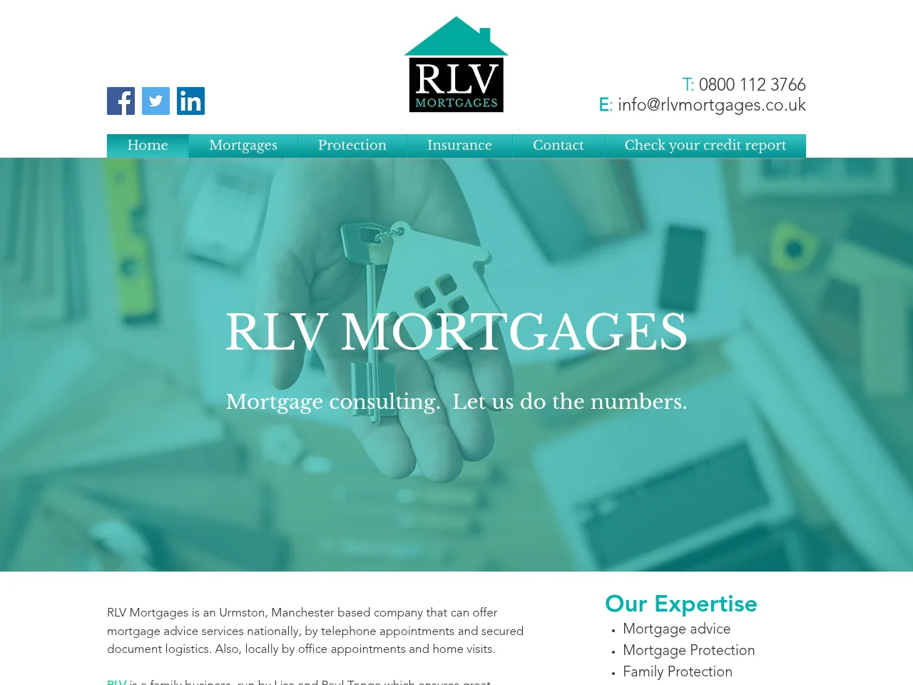 RLV Mortgages website preview