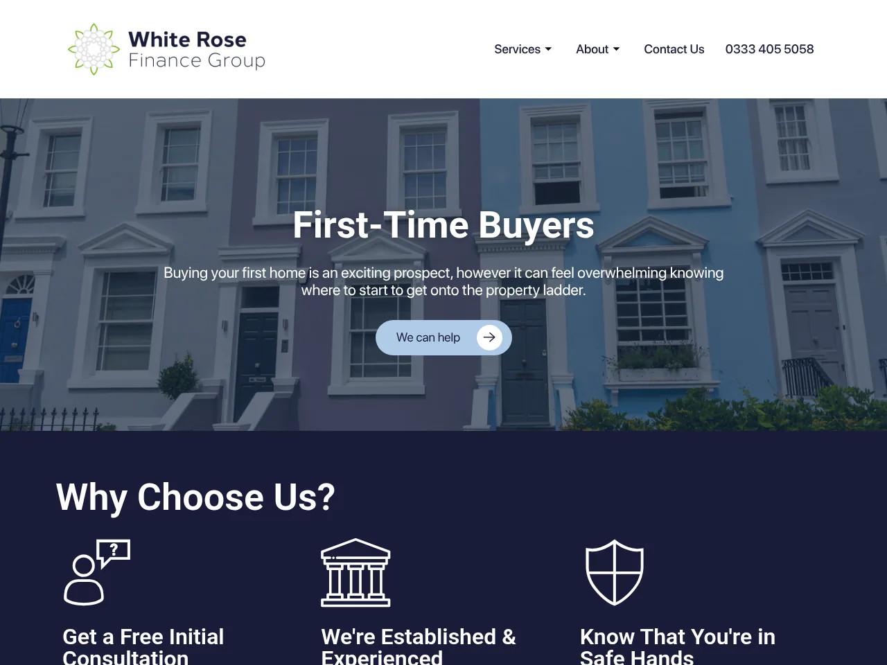 White Rose Finance website preview