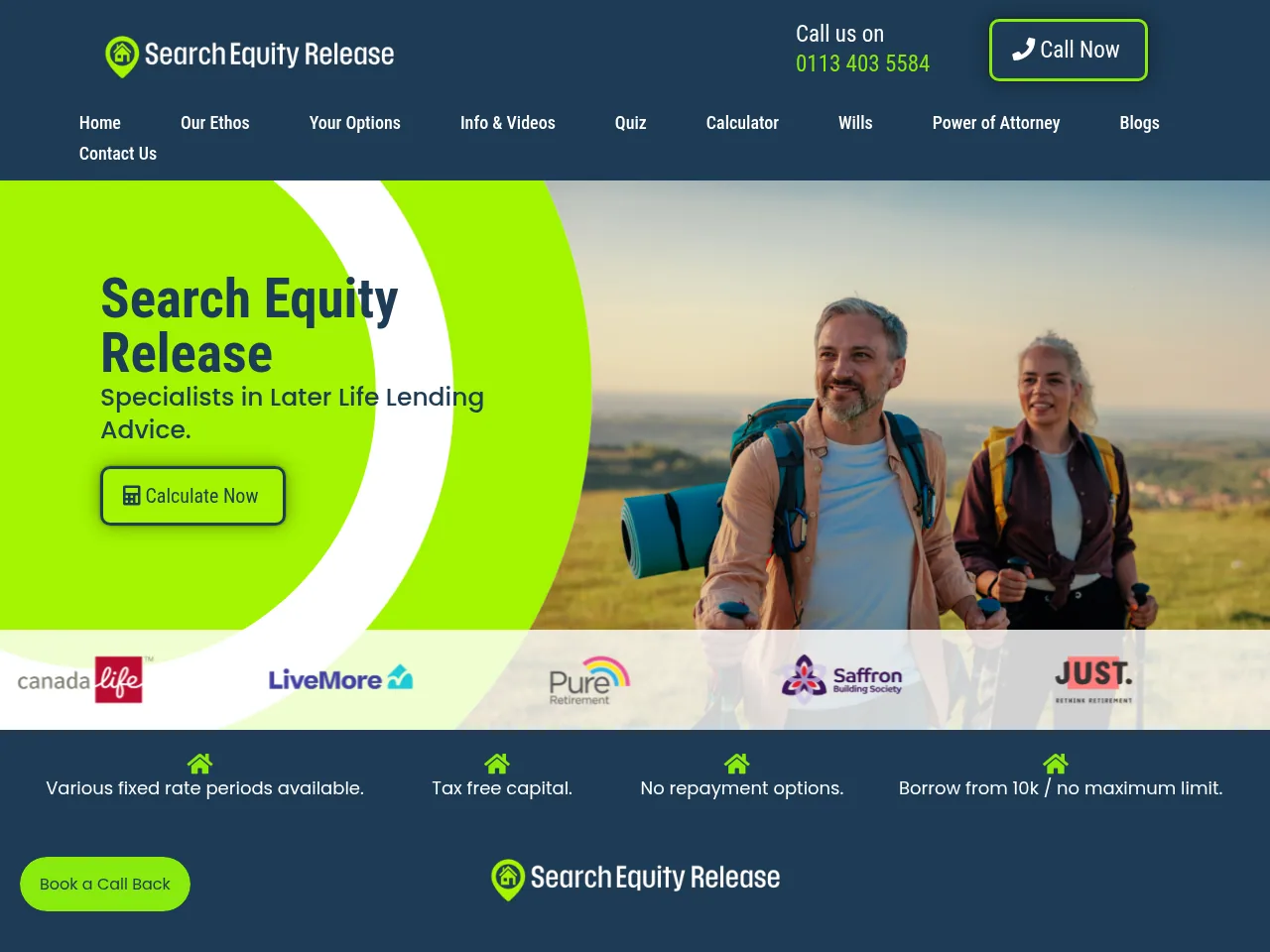 Search Equity Release website preview