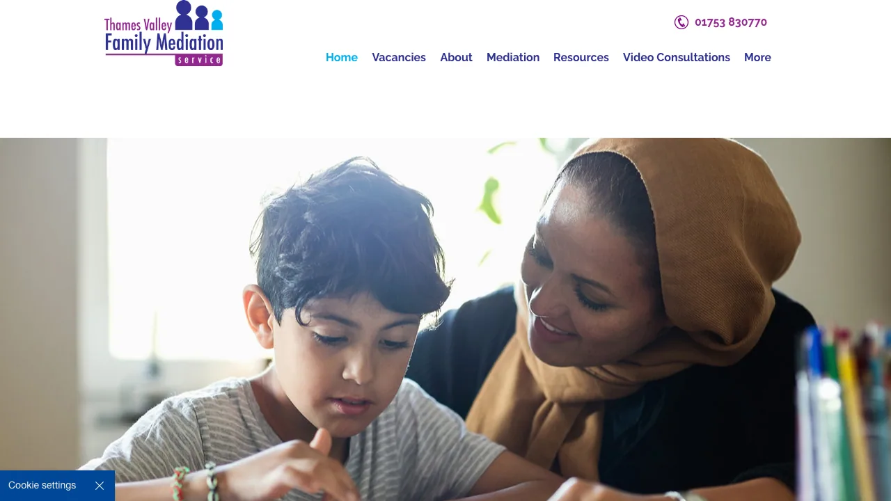 Thames Valley Family Mediation website preview