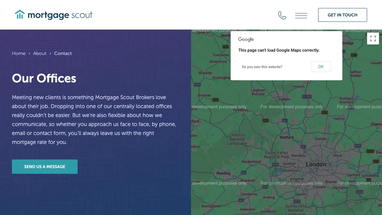 Mortgage Scout Greenwich (Woolwich Road) website preview
