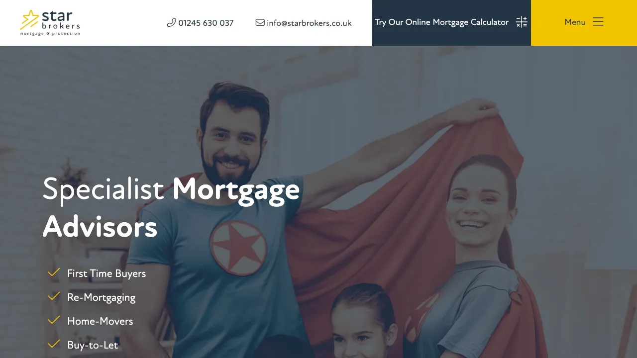 Star Brokers website preview