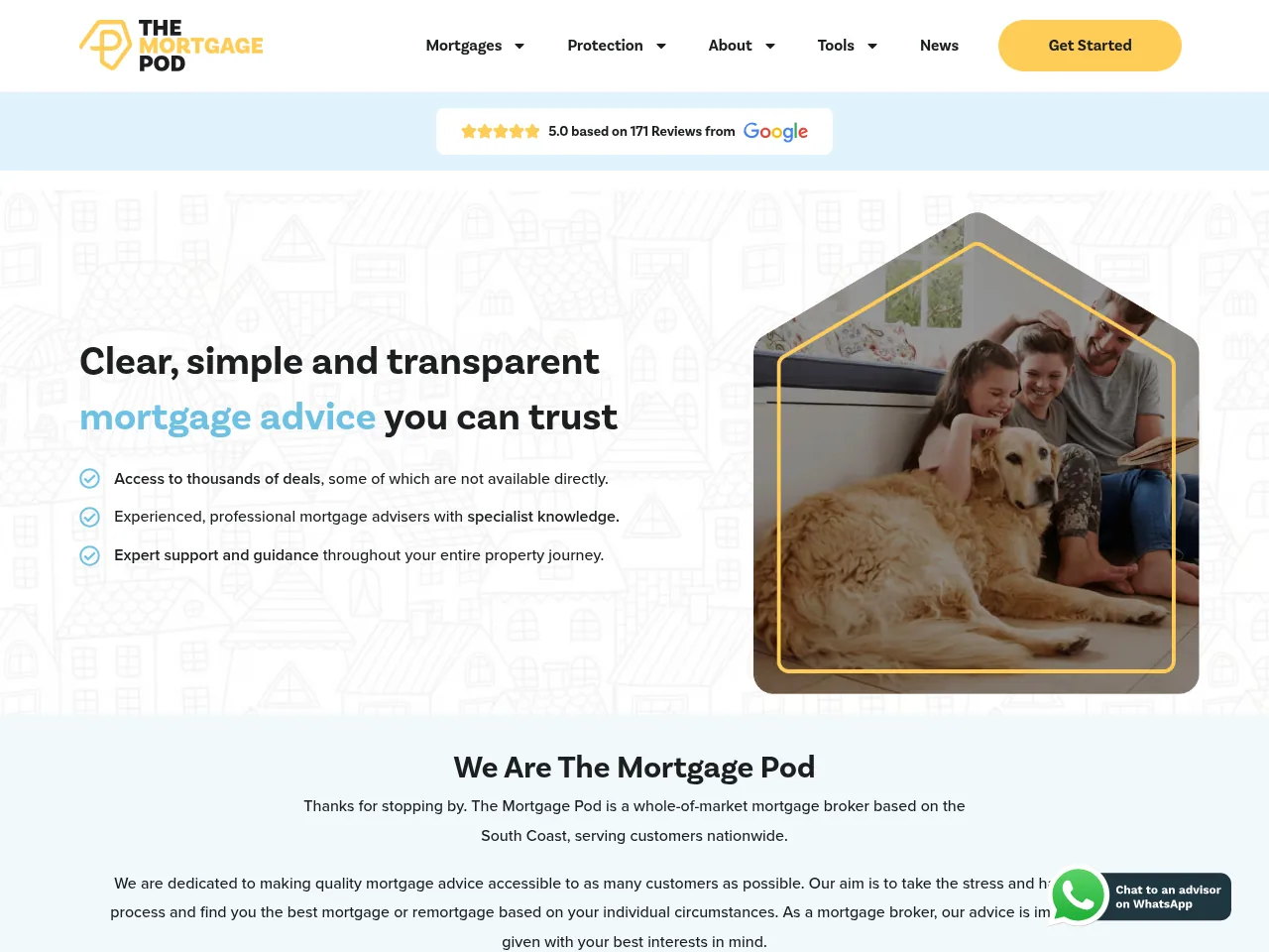 The Mortgage Pod website preview