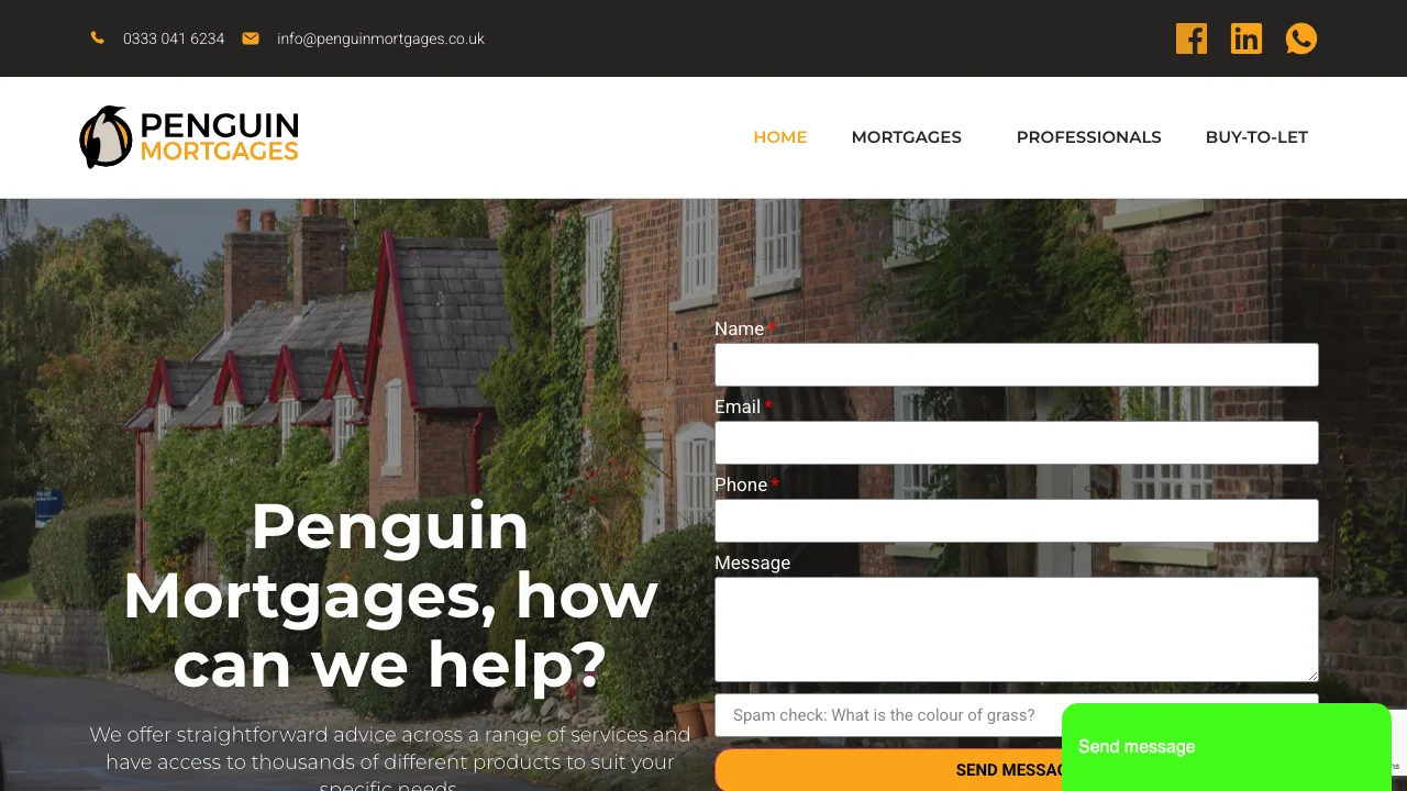 Penguin Mortgages website preview