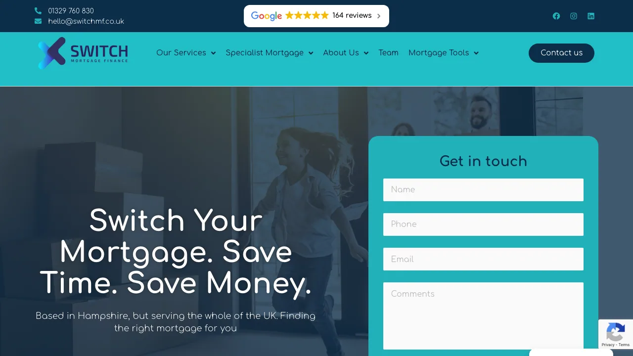Switch Mortgage Finance website preview