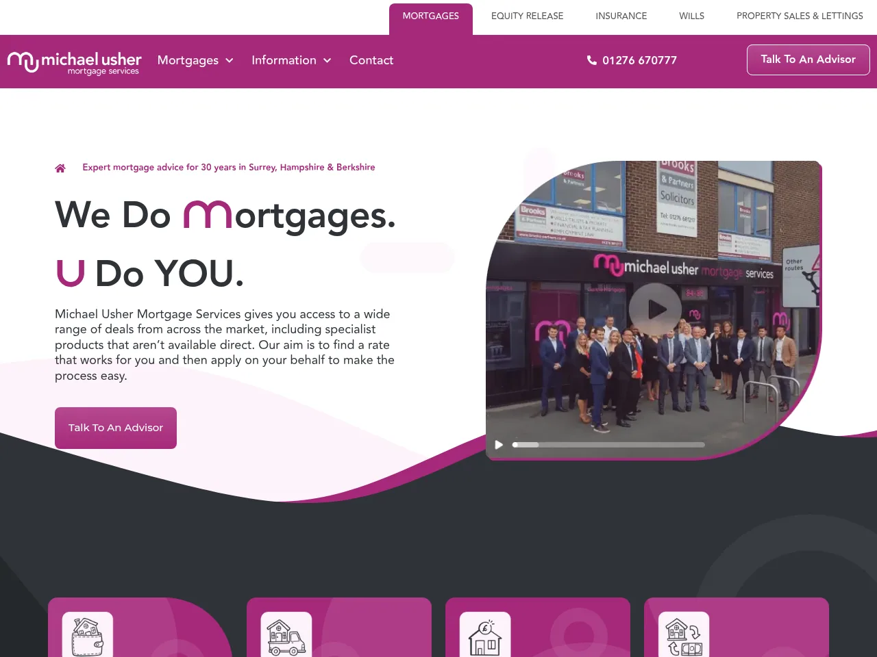 Michael Usher Mortgage Services website preview
