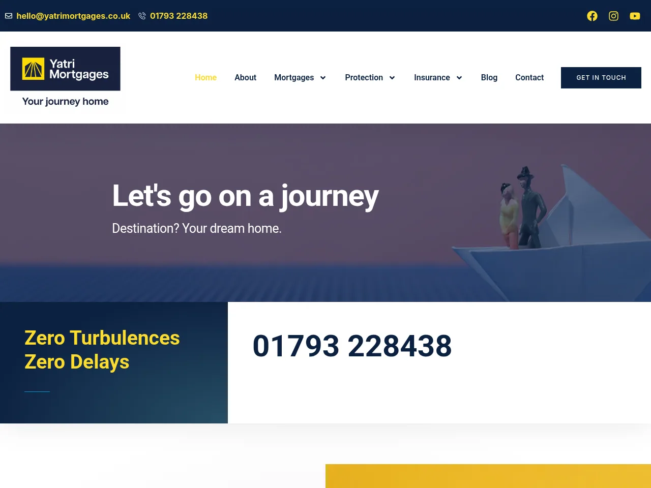 Yatri Mortgages website preview
