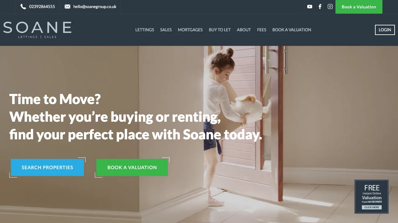 Soane Property Group website preview