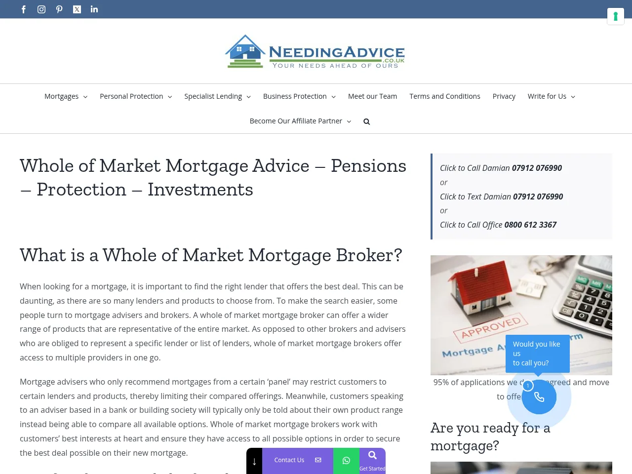 NeedingAdvice.uk website preview