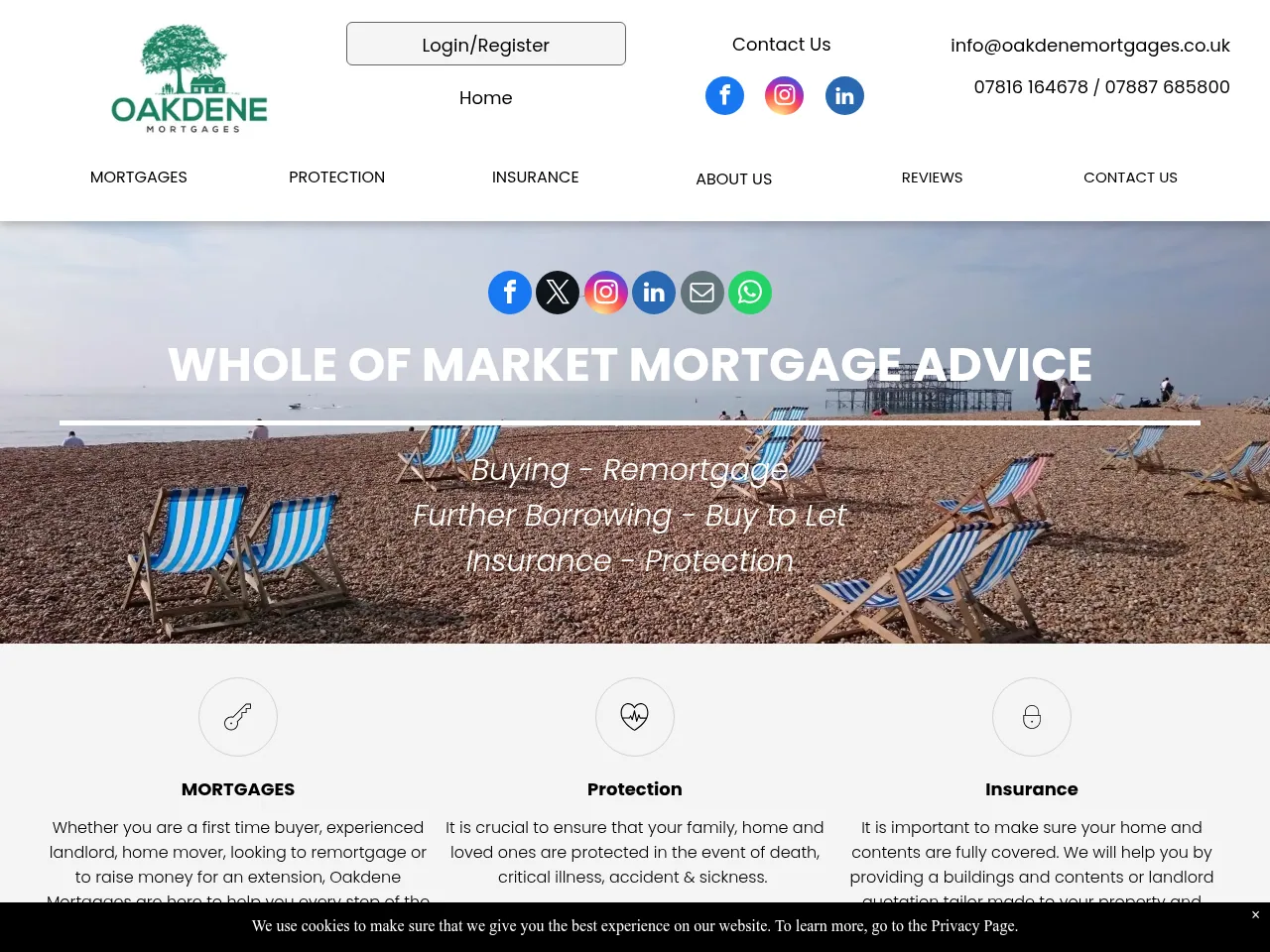 Oakdene Mortgages website preview