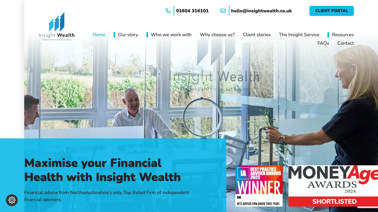 Insight Wealth Financial Advisers Limited website preview