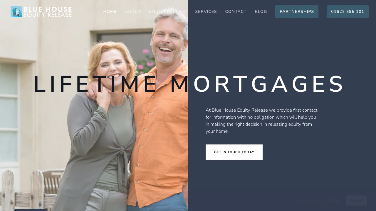 Blue House Equity website preview