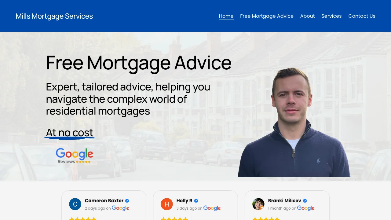 Mills Mortgage Services website preview