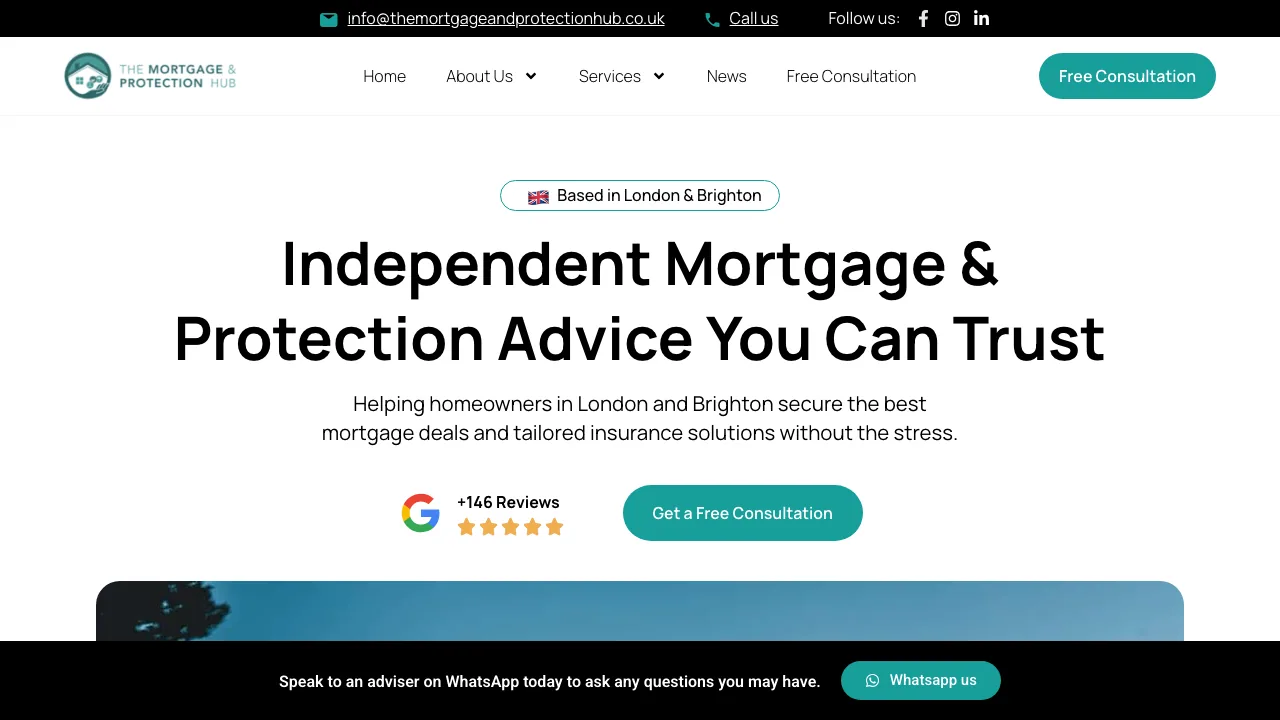 The Mortgage & Protection Hub website preview