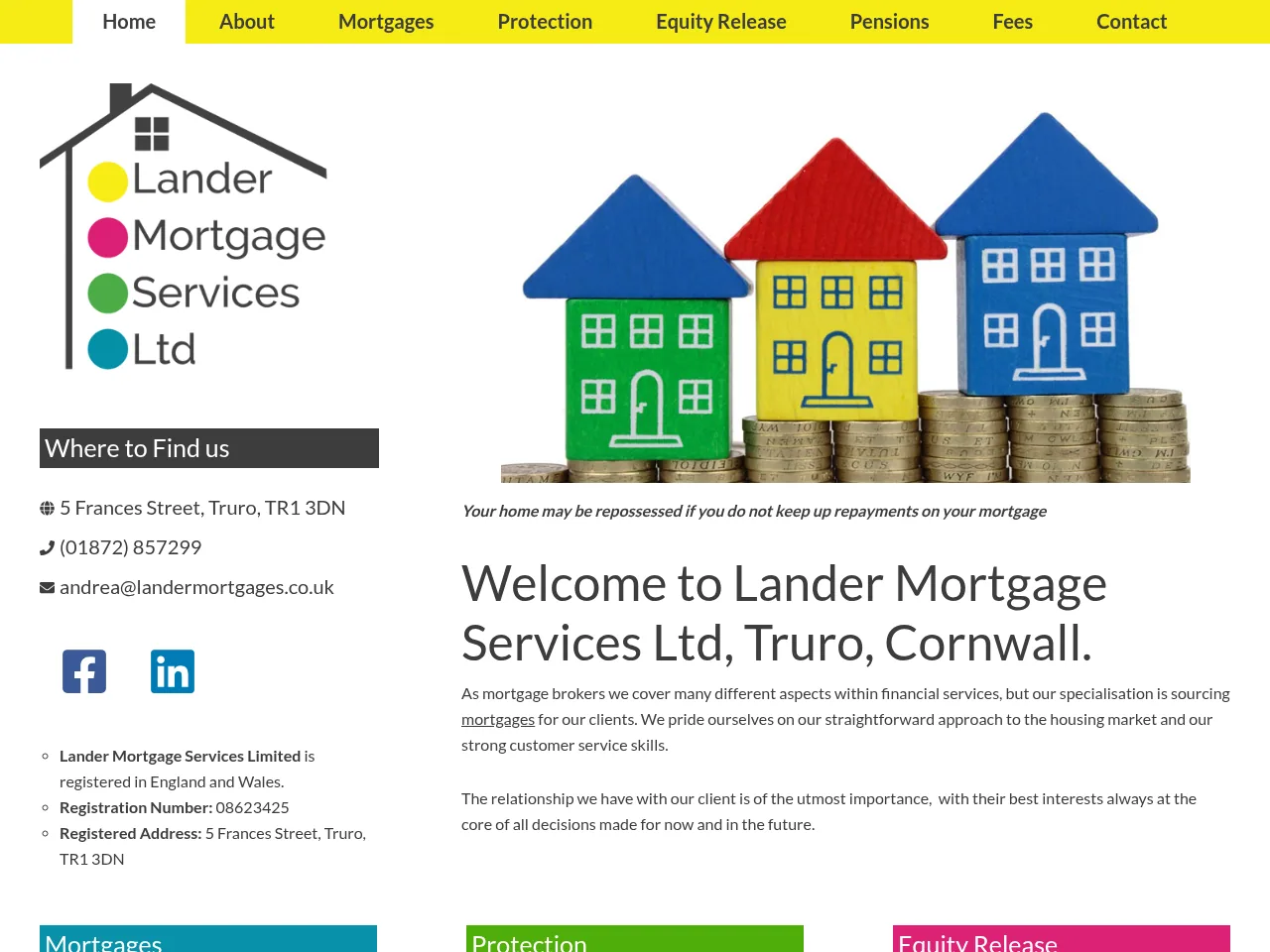 Lander Mortgage Services Ltd website preview