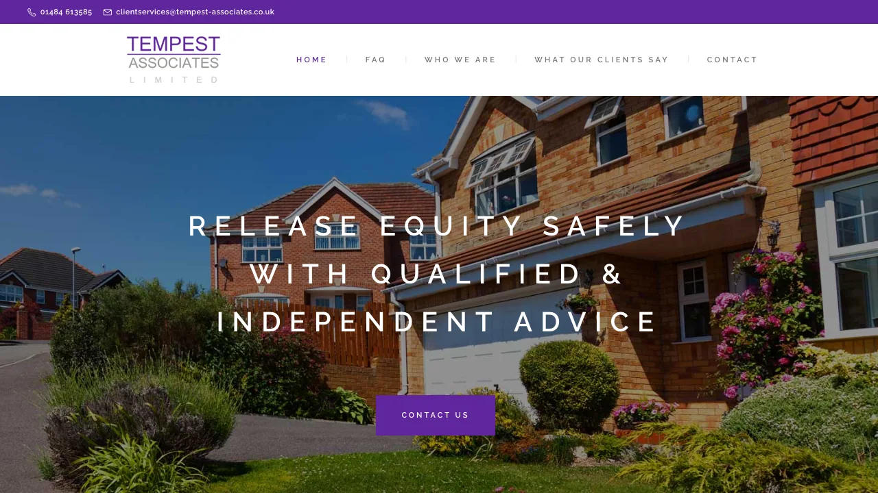 Release Equity From My Home website preview
