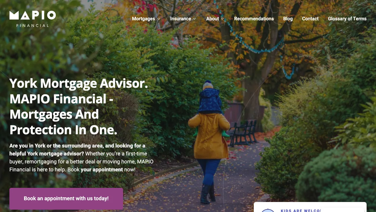 MAPIO Financial Mortgage Advisors website preview