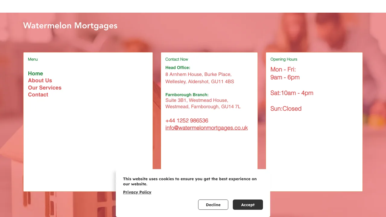 Watermelon Mortgages website preview