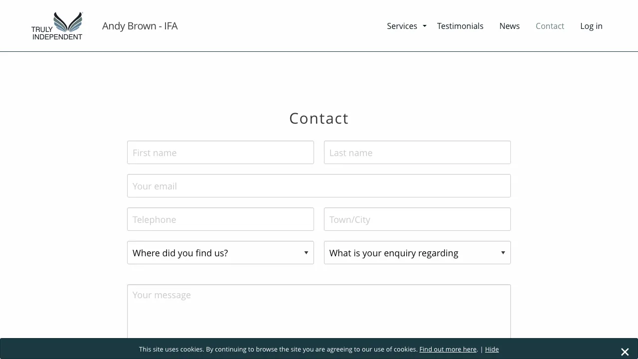 Truly Independent Ltd website preview