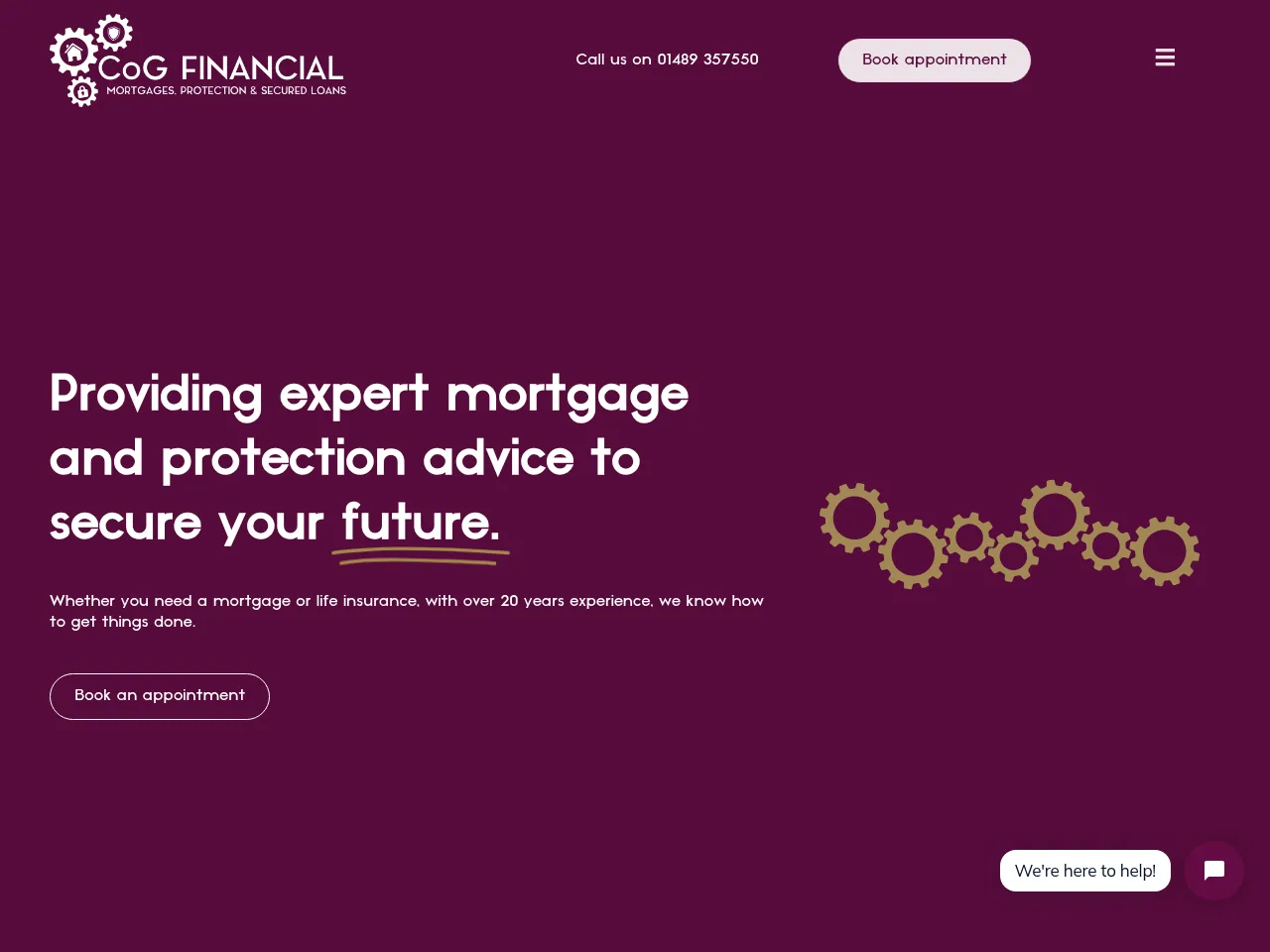 CoG Financial website preview