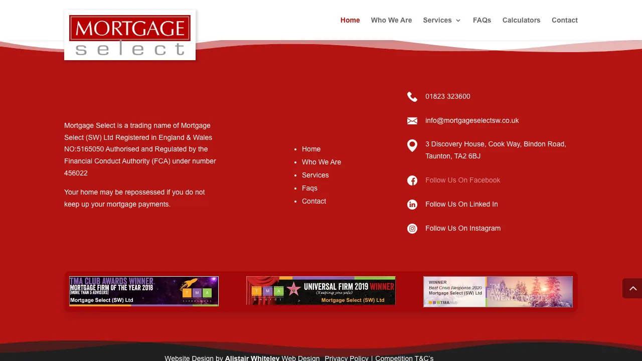 Ben Richards Mortgages ( Mortgage Select SW Ltd ) website preview