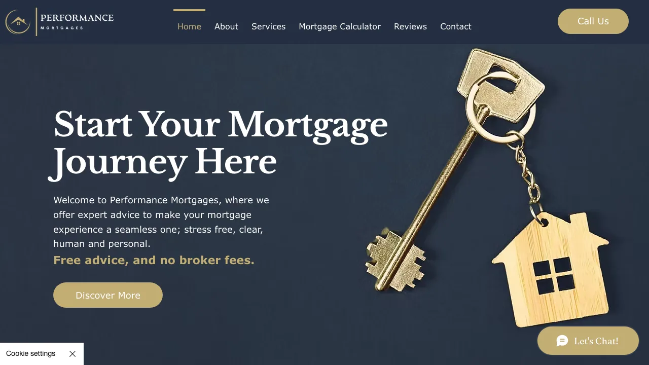 Performance Mortgages Limited website preview