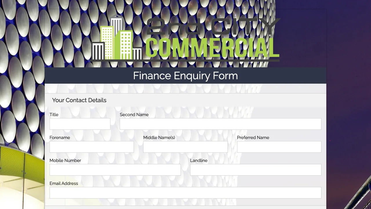 2nd City Commercial Finance website preview