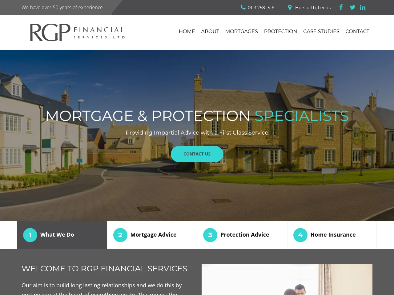 RGP Financial Services website preview