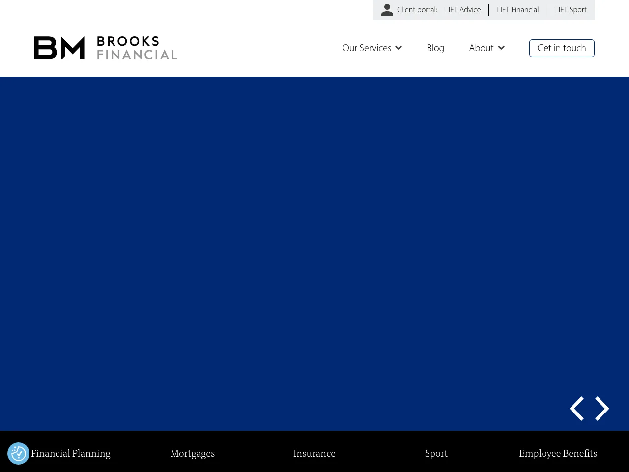 Brooks Financial website preview